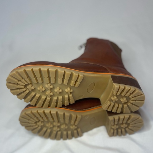 Hee Brown Leather Front Zip Ankle Boot Size 42 NEW - Picture 8 of 11